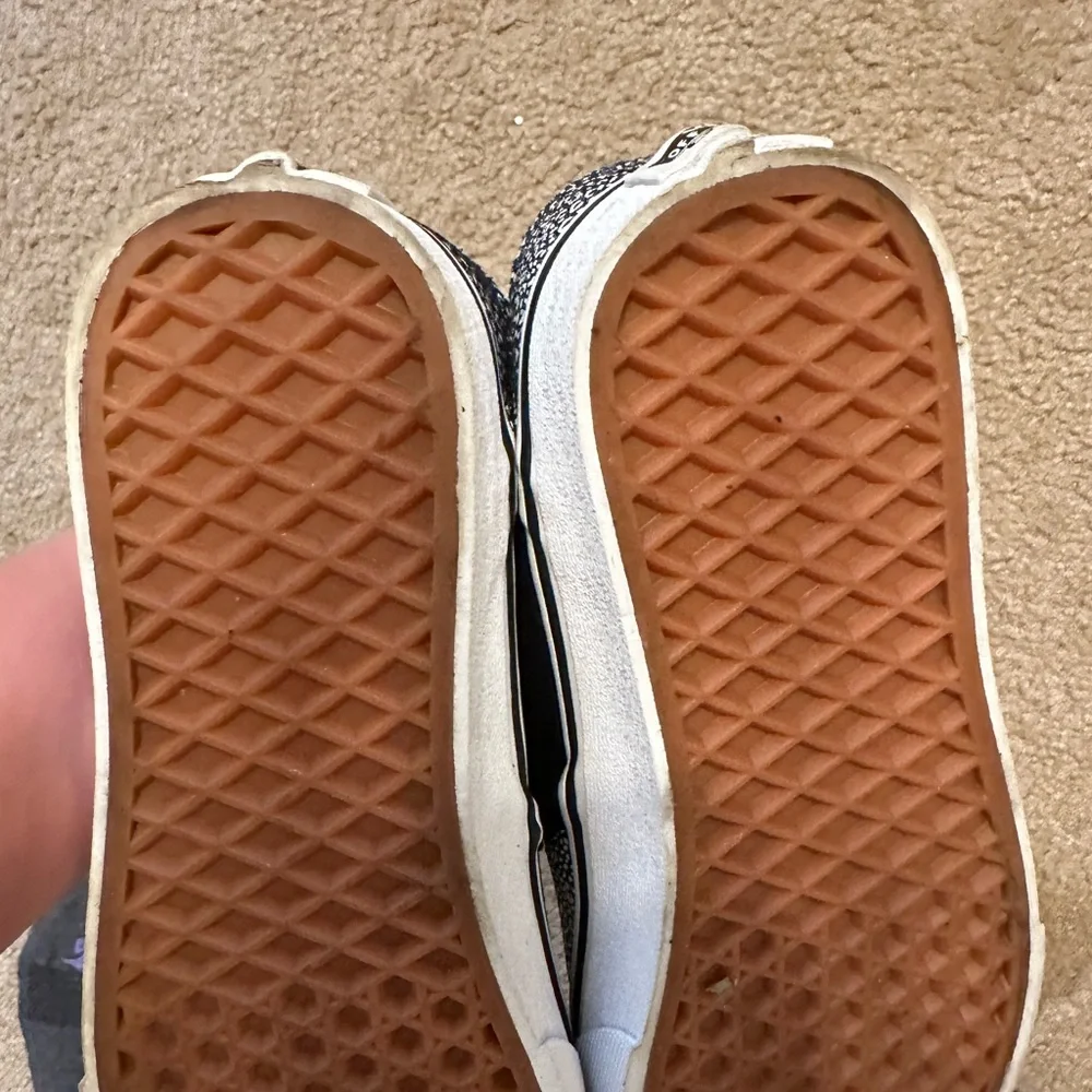 Vans Asher Spots Black Slip On Women's Skate Shoes - Excellent Condition
